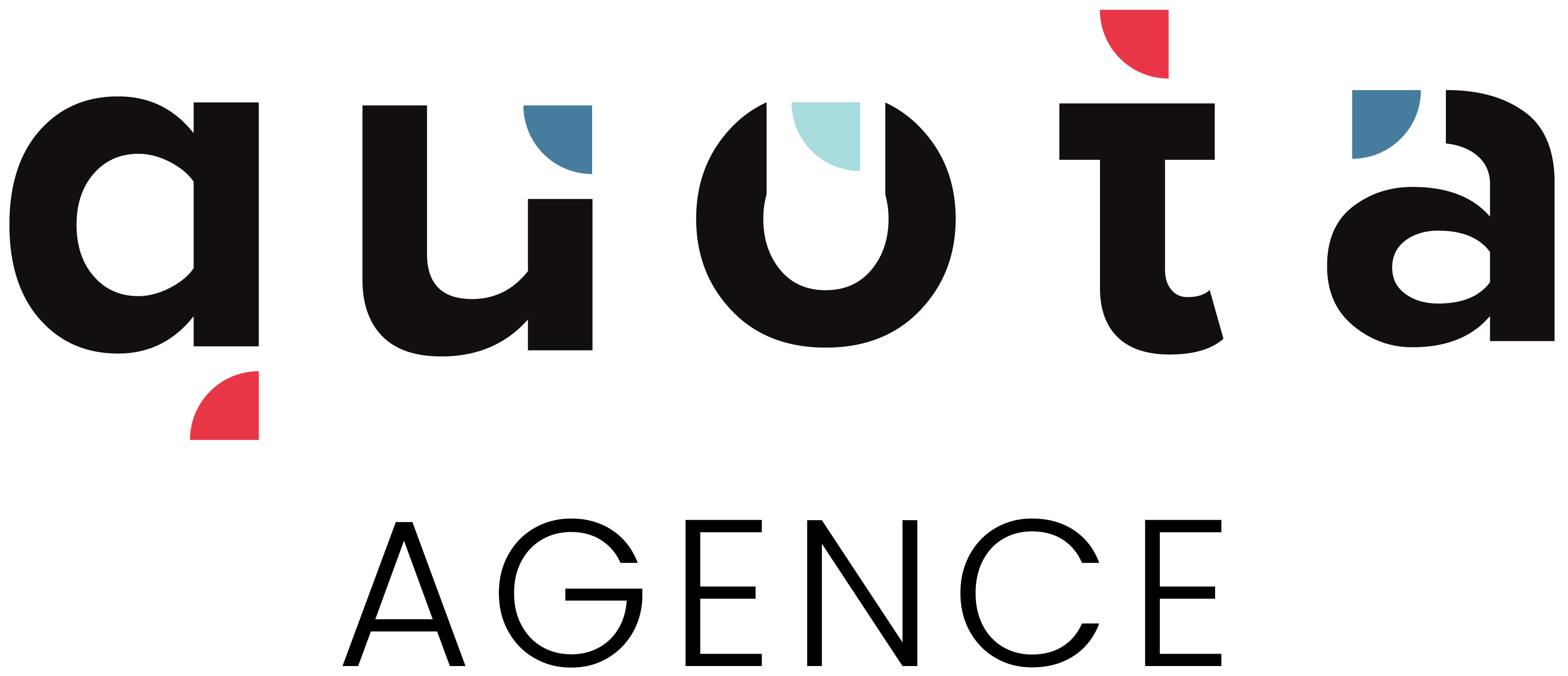 logo de l'agence web quota en noir